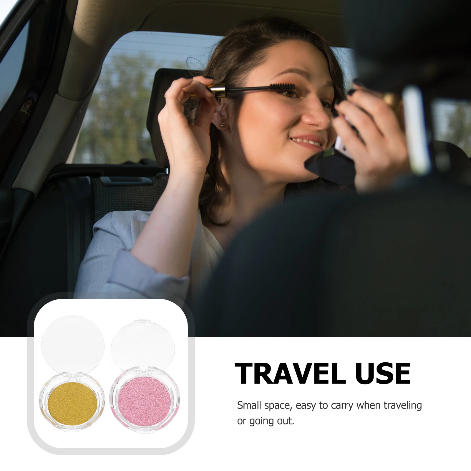 

3 Pcs Eyelash Storage Box Empty Plastic False Lashes Holder Compact Travel Makeup Organizer Small Case Reusable