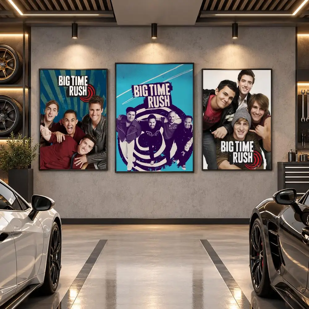 Band Big Time R-Rush BTR Poster Wall Art Sticker For Living Room Bedroom Bar Home Decor Mural Painting Decoration