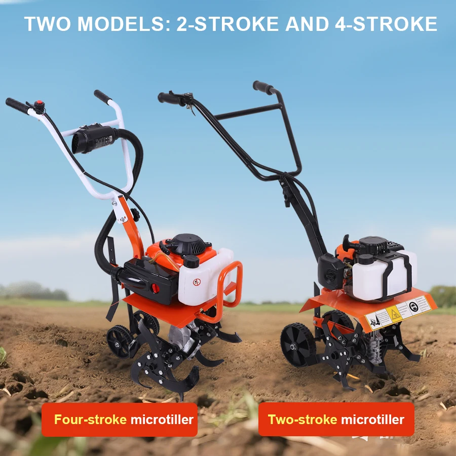 

Мини-культиватор бензиновый 2-тактный/4-тактный, многофункциональный, роторный, для сада и сельского хозяйства