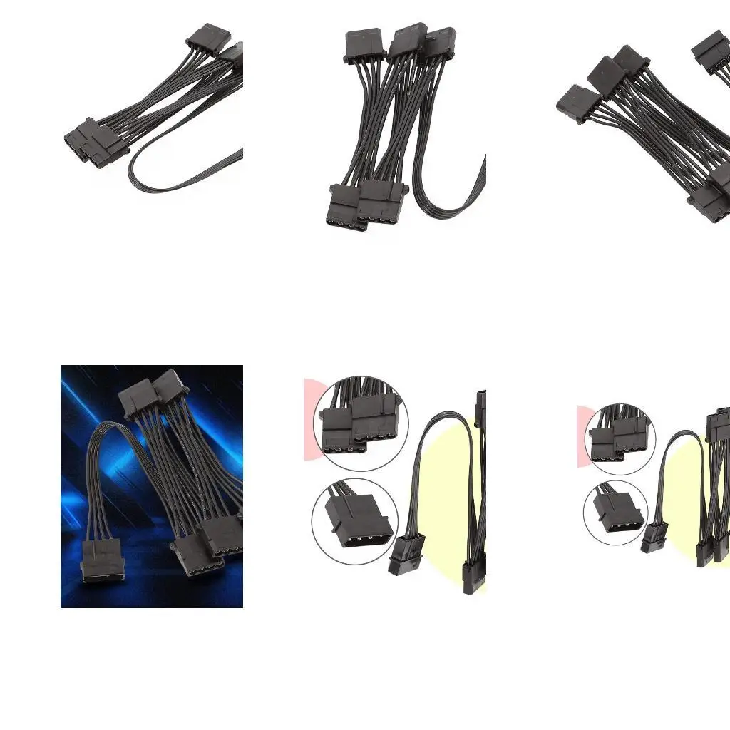 

R53C IDE to Power Cable IDE Large 4 Pin to PC Hard Drive Power Supply Adapter