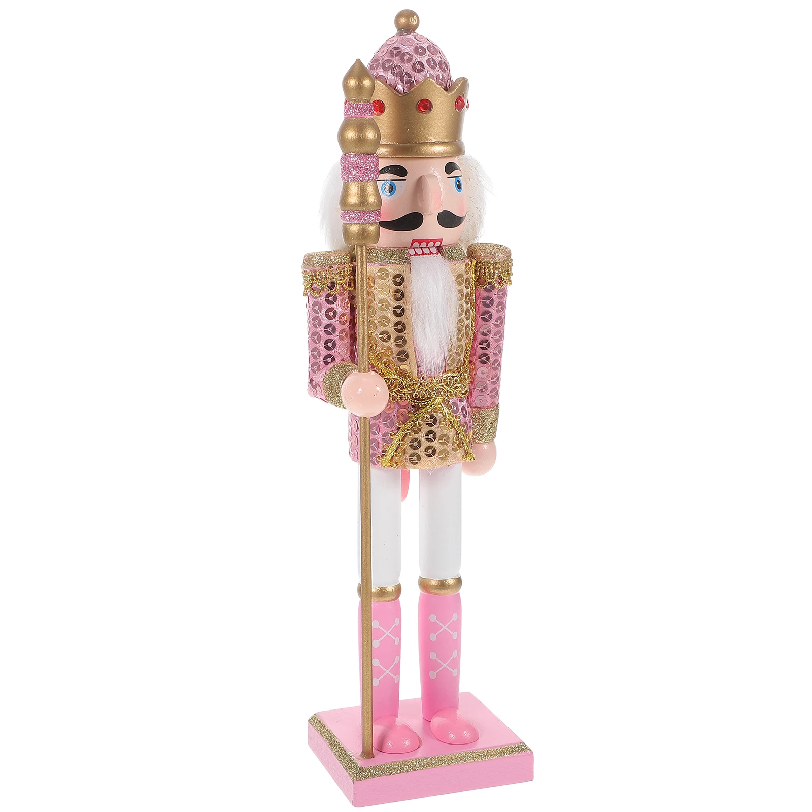 

Christmas Nutcracker Ornament Wooden Hand-Painted Holiday Decor Xmas Table Mantel Shelf Display Unique Nutcracker Figures