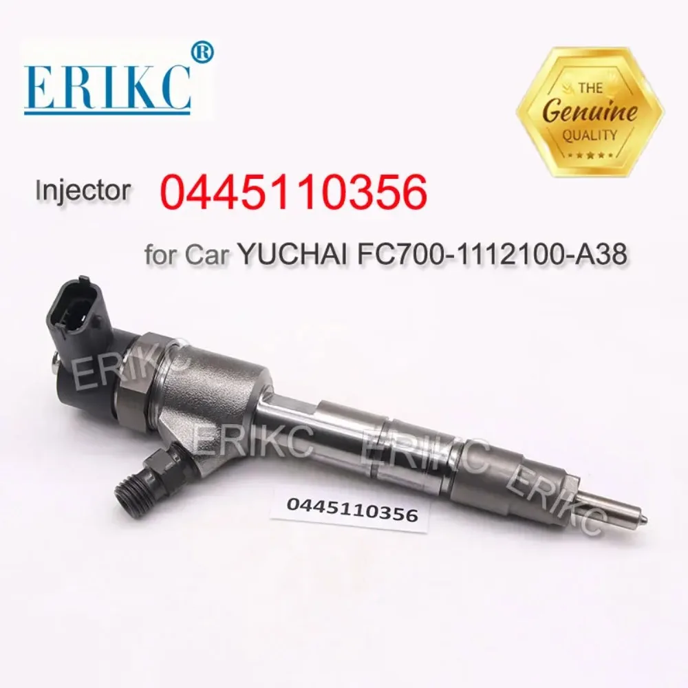 ERIKC 0 445 110 356 C Rail Injector Diesel Injection 0445110356 Diesel Fuel Pumps Injectors 0445 110 356 for JAC