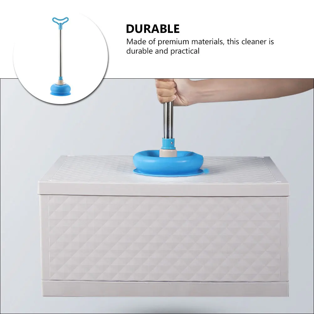 

Suction Toilet Plunger Premium Rubber Cleaner Clogging Solver Pipe Dredging Tool Bathroom Sewer Blockage Remover Blue
