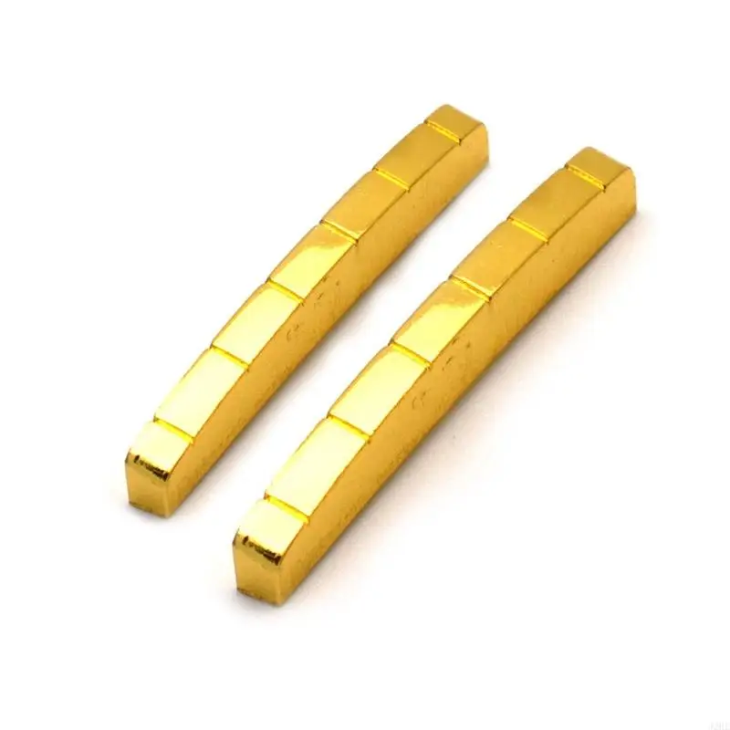 

J2HE 1Pc Pre-slotted Adjustable Brass Guitar Nut 6 Strings Slotted for ST Electric Guitar Replacements Guitar Parts