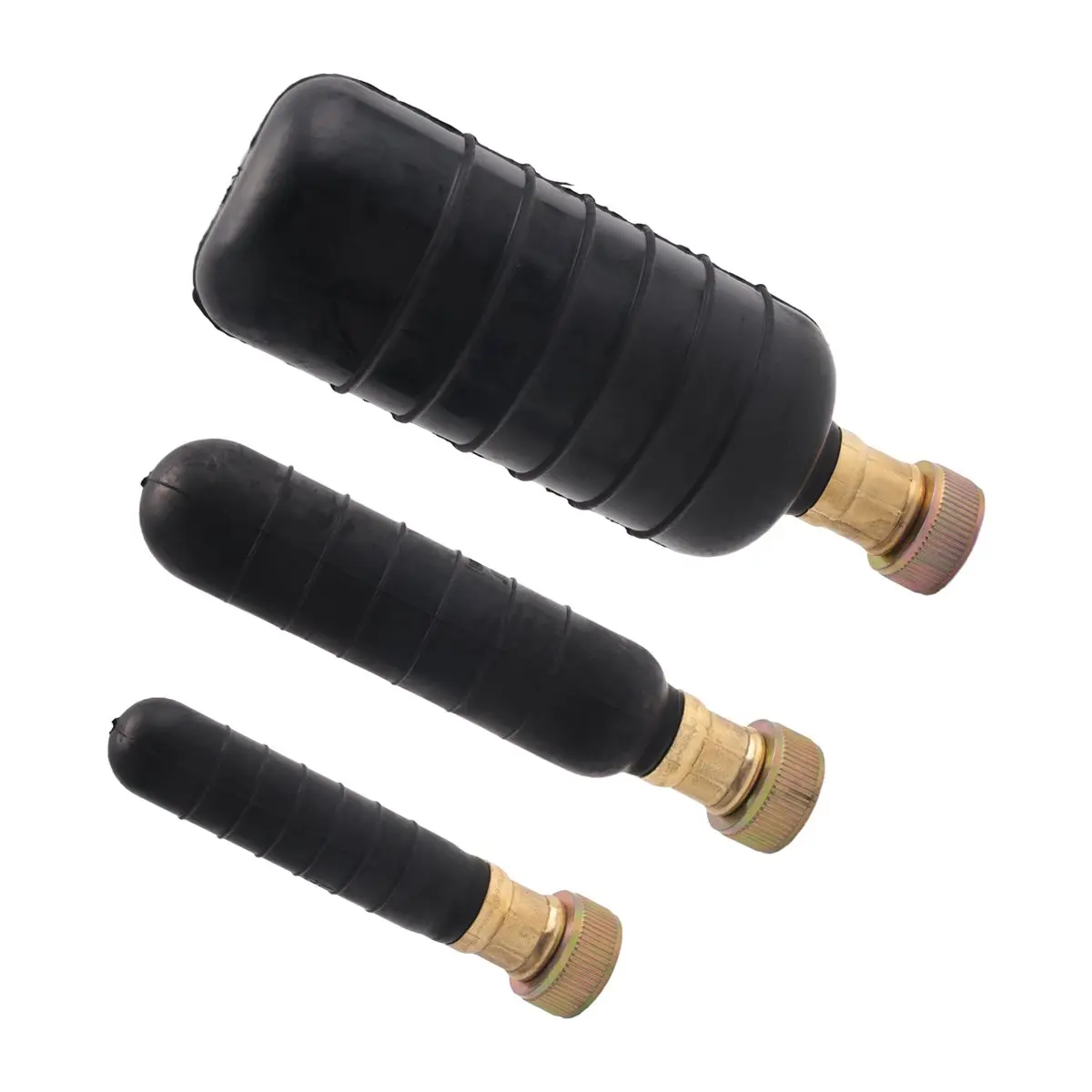 DT17 3 Pack Drain Bladder Kit, Drain Cleaning Bladders Fits 1 to 6 Inch Pipe, Unclogs Stubborn Blockages in Main Drain Sewer,