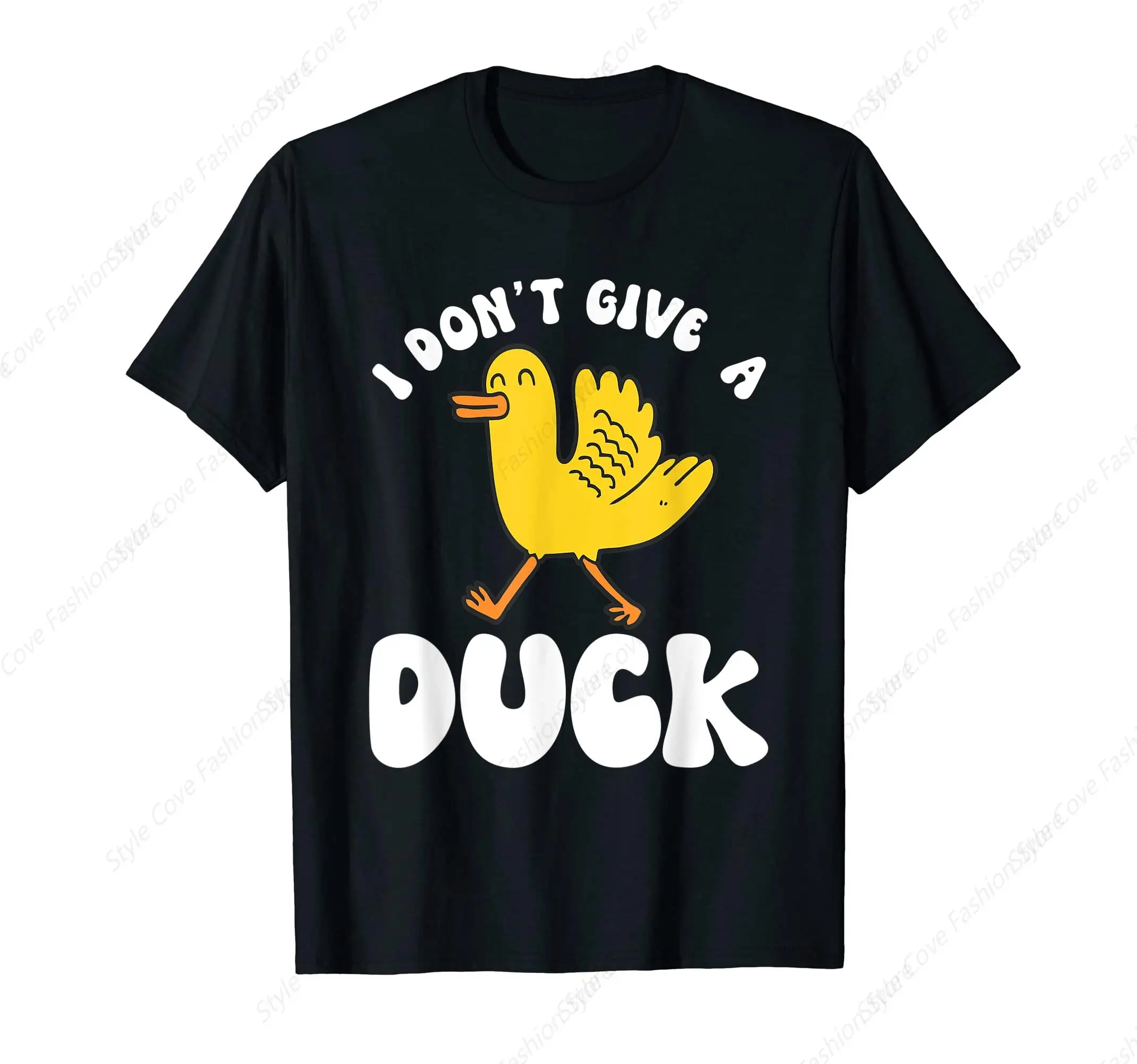 I Don't Give A Duck T-Shirt Summer Men's T-shirt Short Sleeved T-Shirt Streetwear Casual Fashion Men Tops For Leisure Sports