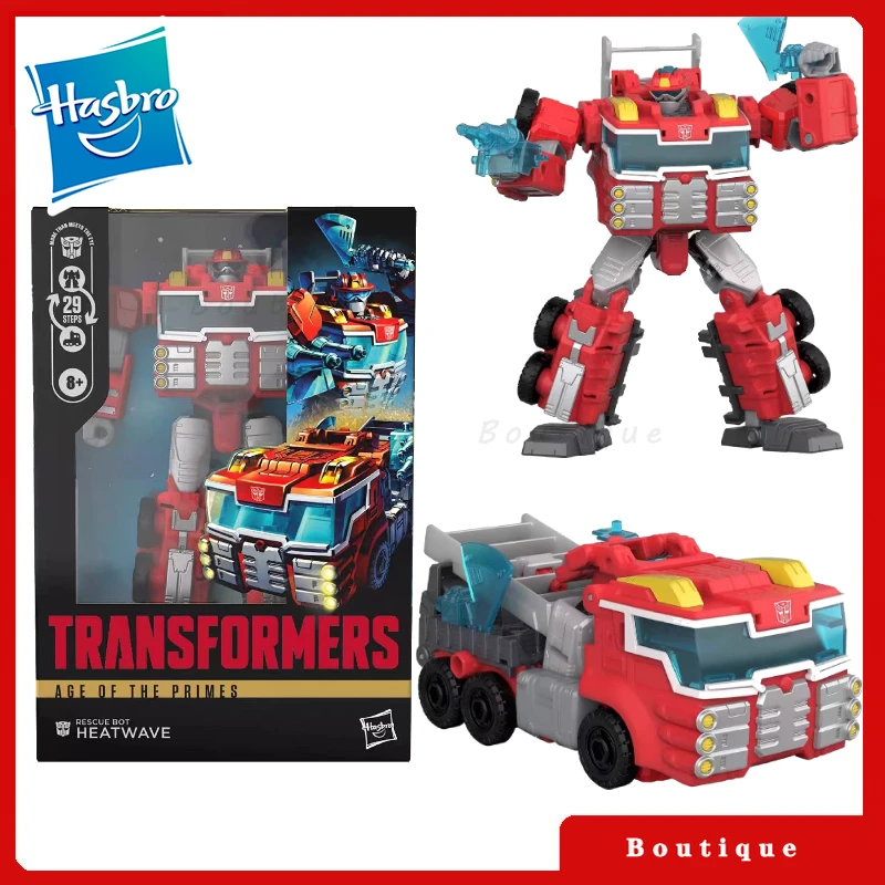 

In stock Hasbro Transformers toysAge OfThe Primes Voyager Heatwave Action Figures Robot Toy Collectibles