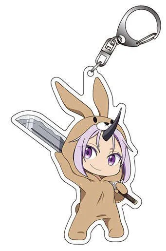 Anime Fans Gifts as a Slime Animarukko HD Hakuro Milim Ranga Rimuru Acrylic Keychain pendant Ornament Collection Series About6cm