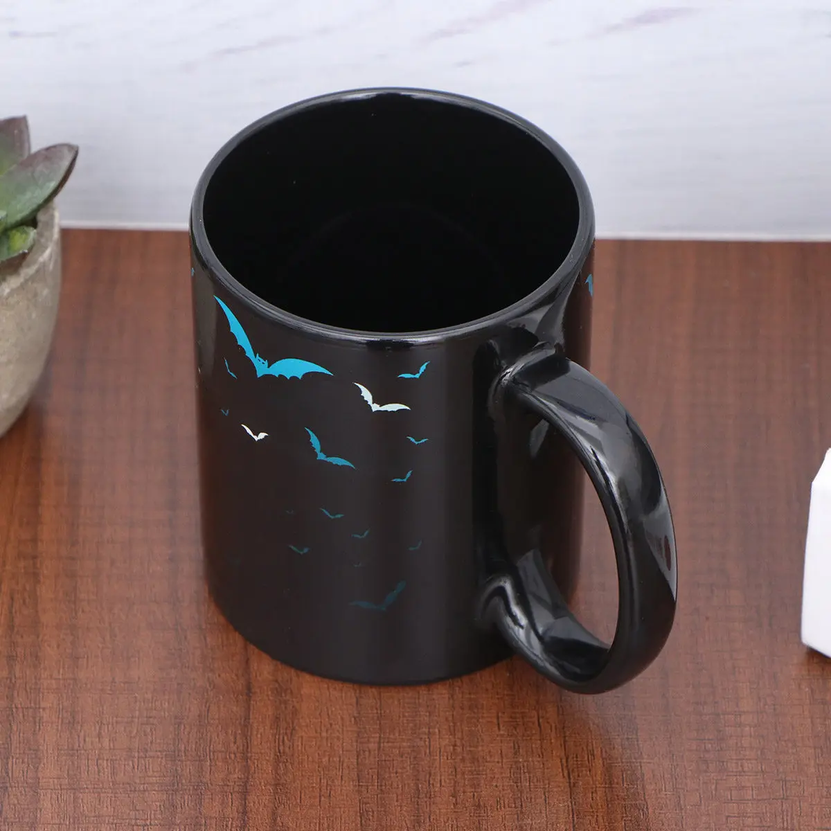 1Pcs 330Ml Dancing Color Changing Mug Premium Ceramic Heat Sensitive Tea Coffee Cup Eco Friendly Halloween Gift