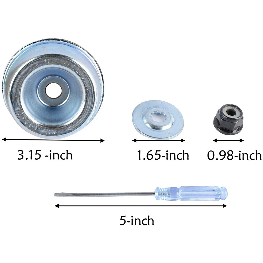 Brush Cutter Replacement Blade 12 Inch 3 Teeth Design for Eater FS120 FS130 FS130R F 00R F 50 with Hardware Kit and Screwdriver