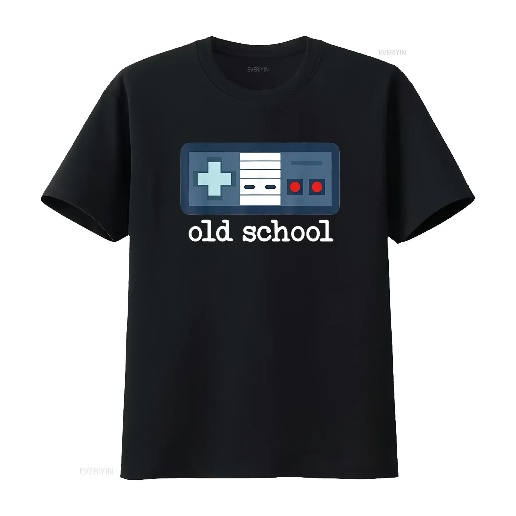 Old School Gamer 80 s Men Vintage Retro Video Game Player T Shirt Black vintage Washed Breathable Unisex Stylish fashion