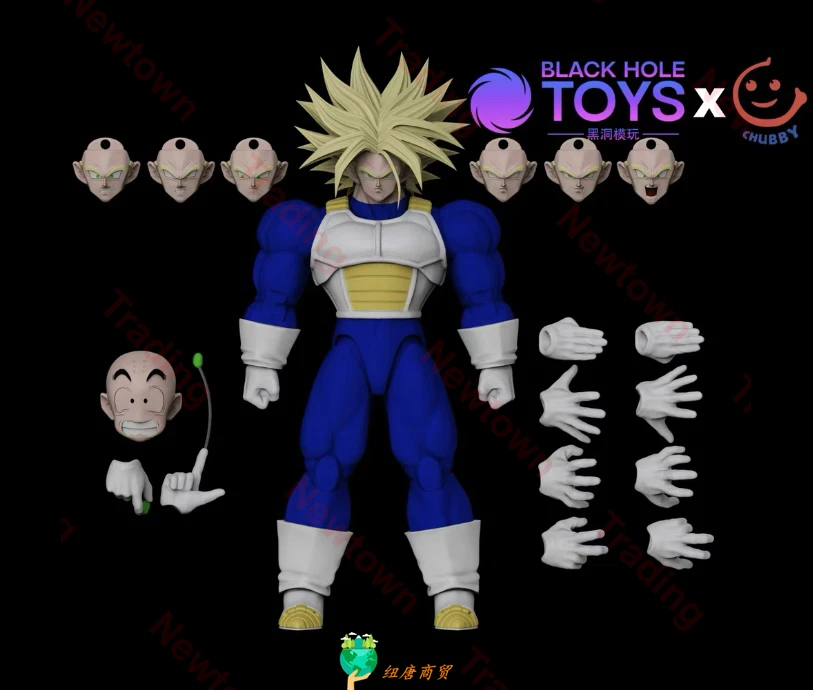

Pre-sale Black Hole Chubby Dragon Ball Battle Suit Muscle Full Power Goku Vegeta Trunks SHF 3.0 Action Figure Collection Gift