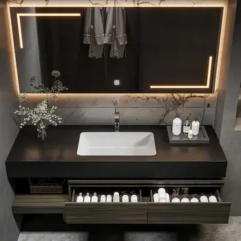 Skříňka do pračky se zásuvkami, koupelnová sada se zrcadly, sloupek nábytku, úzký úložný prostor v rohu, uzavřená skříňka na toaletu, Casa Arredo 6 nejlepší prodej skříňka pračky - №5