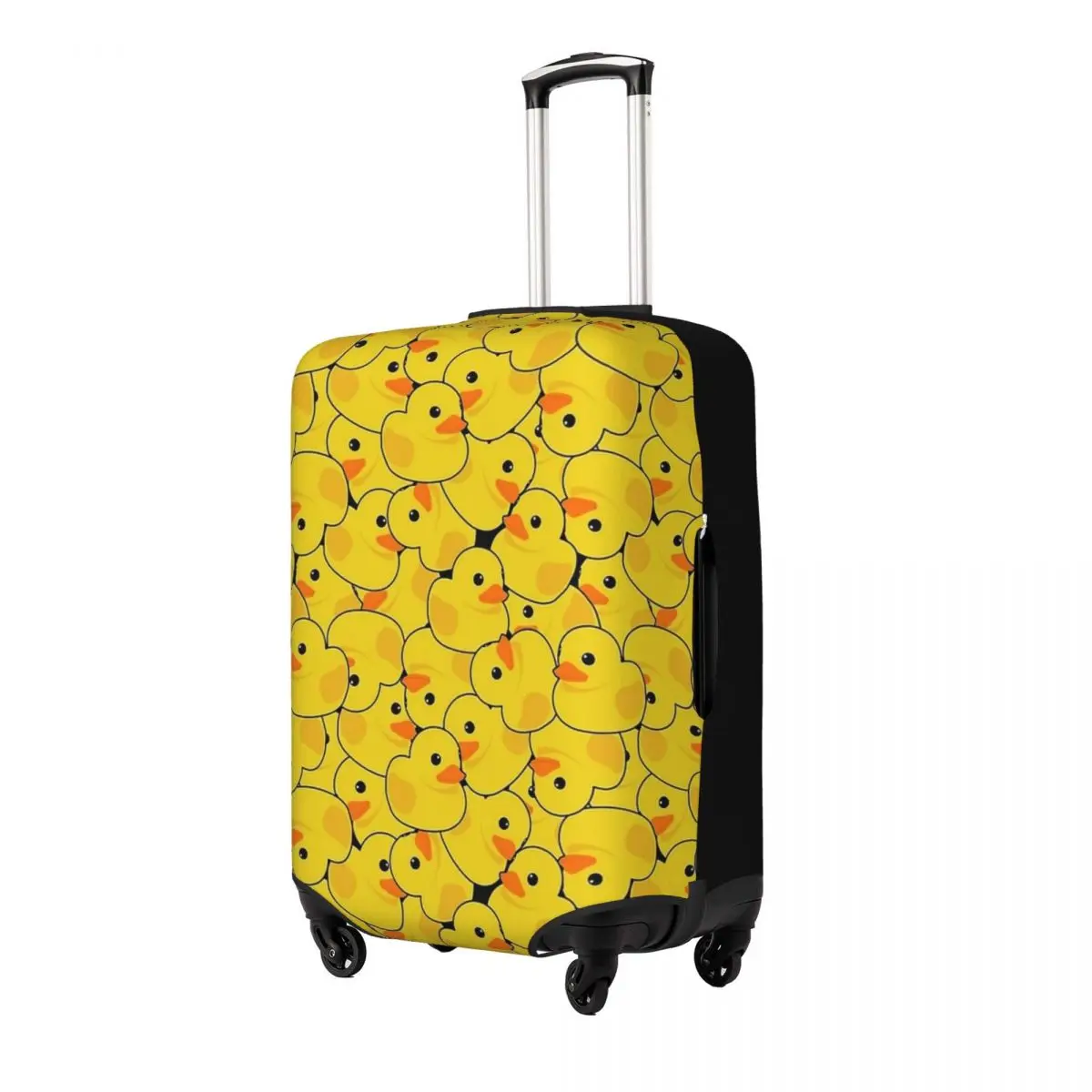 Cute Rubber Ducks Pattern Suitcase Cover Flight Business Practical Luggage Supplies Protection