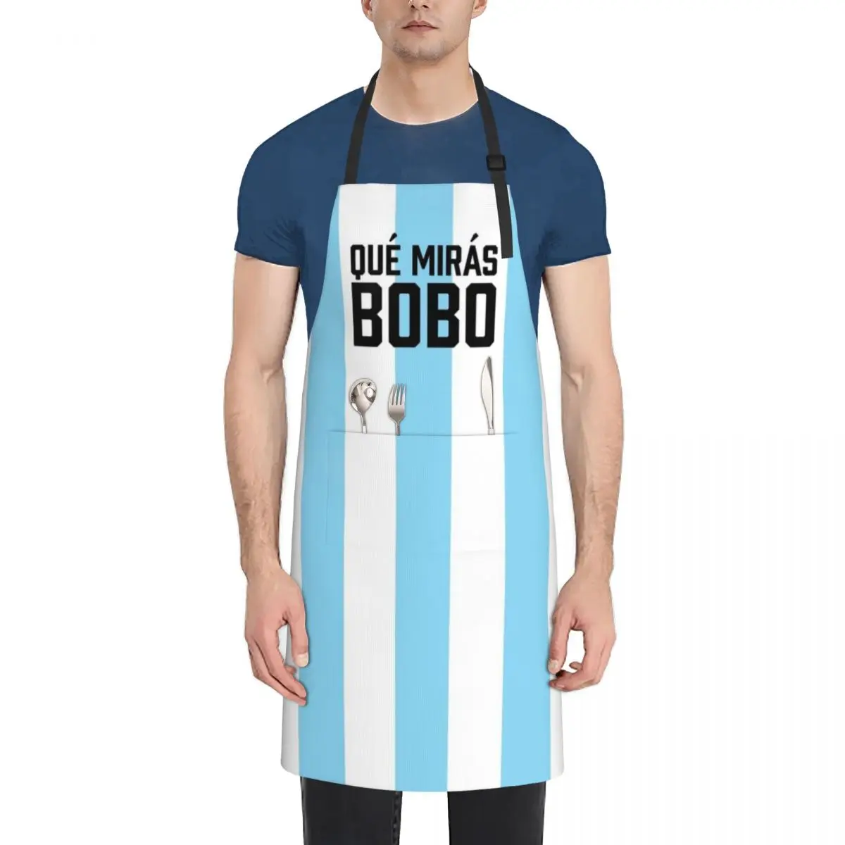 

Que Miras Bobo, Qué Mirás Bobo, Andá Pa Allá, Que Mira Bobo, Anda Palla, Argentina 10 Apron Customizable Men's Kitchen Apron