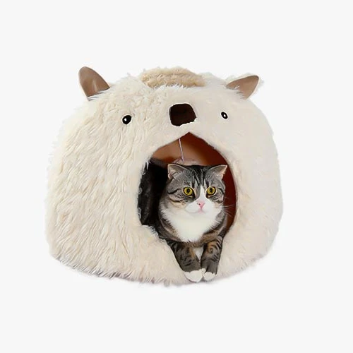 Winter hot cat nest warm Luxury Plush cute dual-use autumn fully enclosed cat nest dog bed