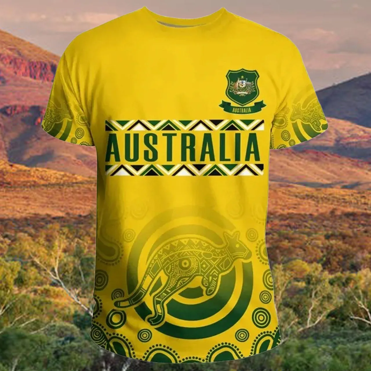 

Новая быстросохнущая дышащая футболка с австралийским принтом для взрослых и детей, футбольная тренировочная футболка с круглым вырезом, спортивный топ для езды на мотоцикле