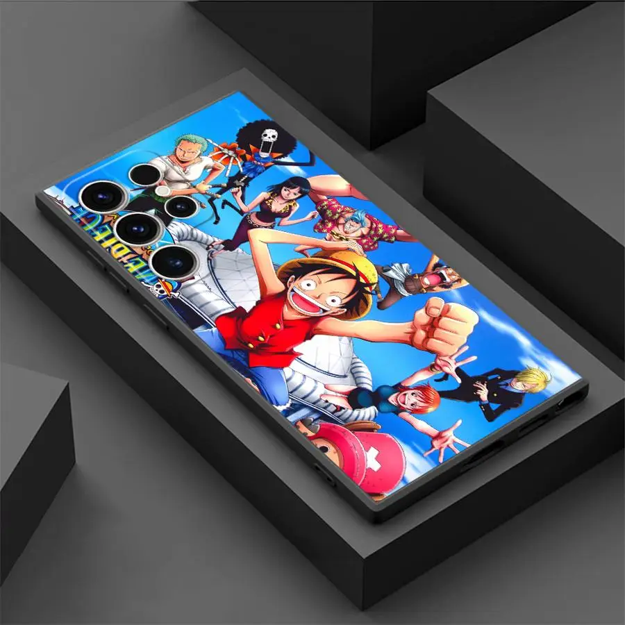 حافظة لهاتف سامسونج جالاكسي S21 FE S20 S25 Edge S23 Ultra S24 Plus OneS-PieceS Luffy