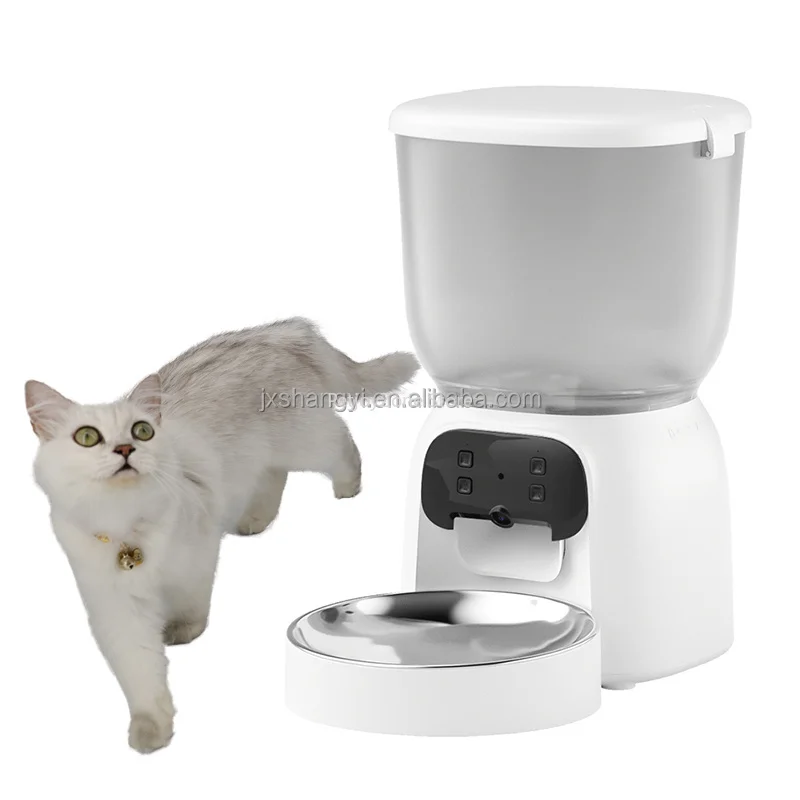 2025 3L Electronic Food Dispenser Automatic Dog Cat Smart Pet Feeder With HD Camera Quantitative Tuya APP Control