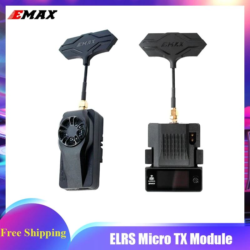 

EMAX Aeris Link ExpressLRS ELRS Micro TX модуль 2,4G 915 МГц с OLED-экраном и охлаждающим вентилятором для радиоуправляемого самолета FPV Drone