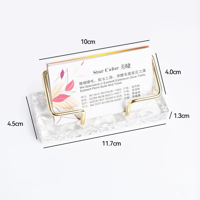 5/1 ชิ้นอะคริลิคผู้ถือบัตรธุรกิจ Creative Desktop Note Rack สําหรับร้านเสริมสวยแผนกต้อนรับ Professional การ์ดขาตั้งจอแสดงผล