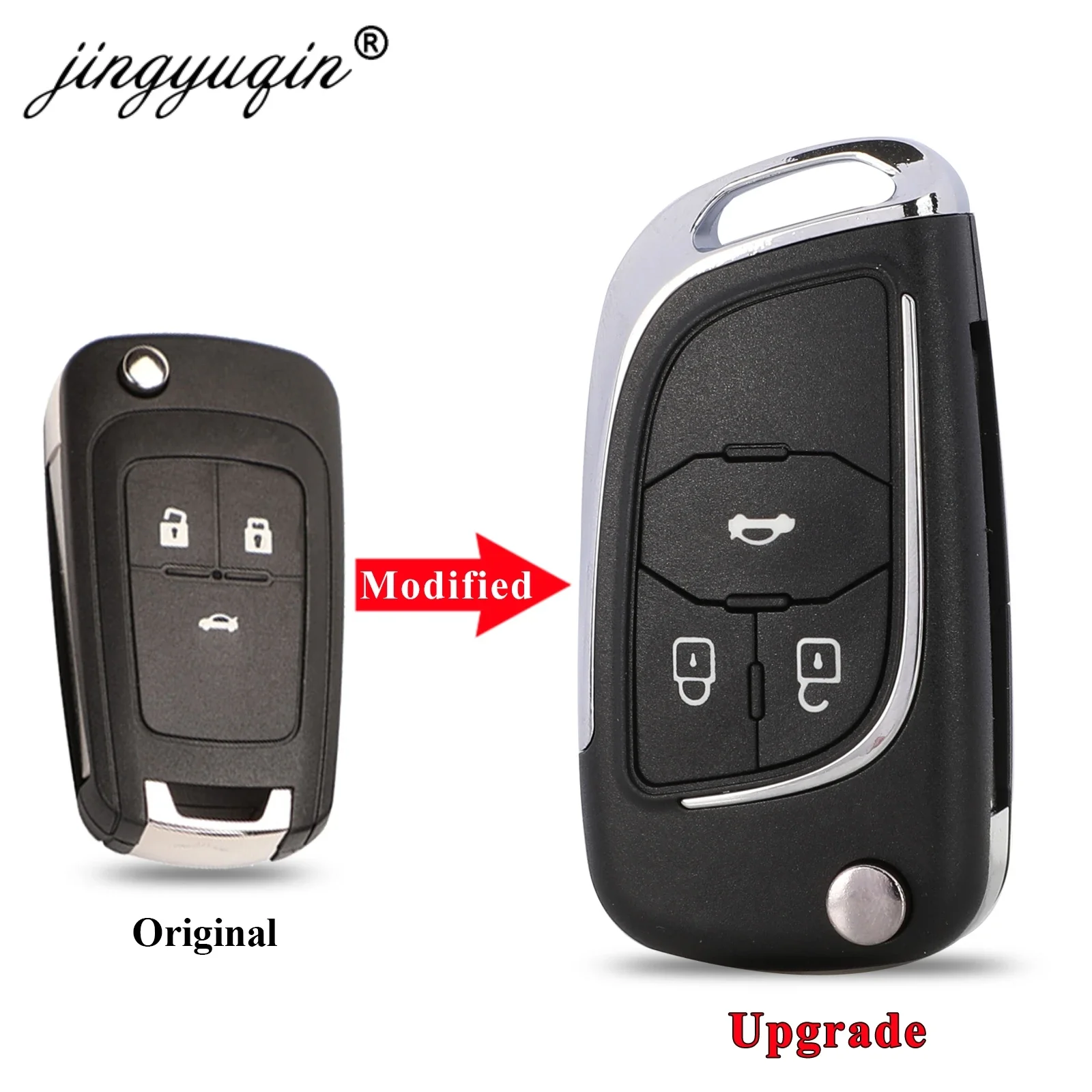 

2/3/45B Modified Flip Remote Car Key Shell For Chevrolet Cruze Epica Lova Camaro Fit Buick Opel Vauxhall Insignia Astra Fob Case