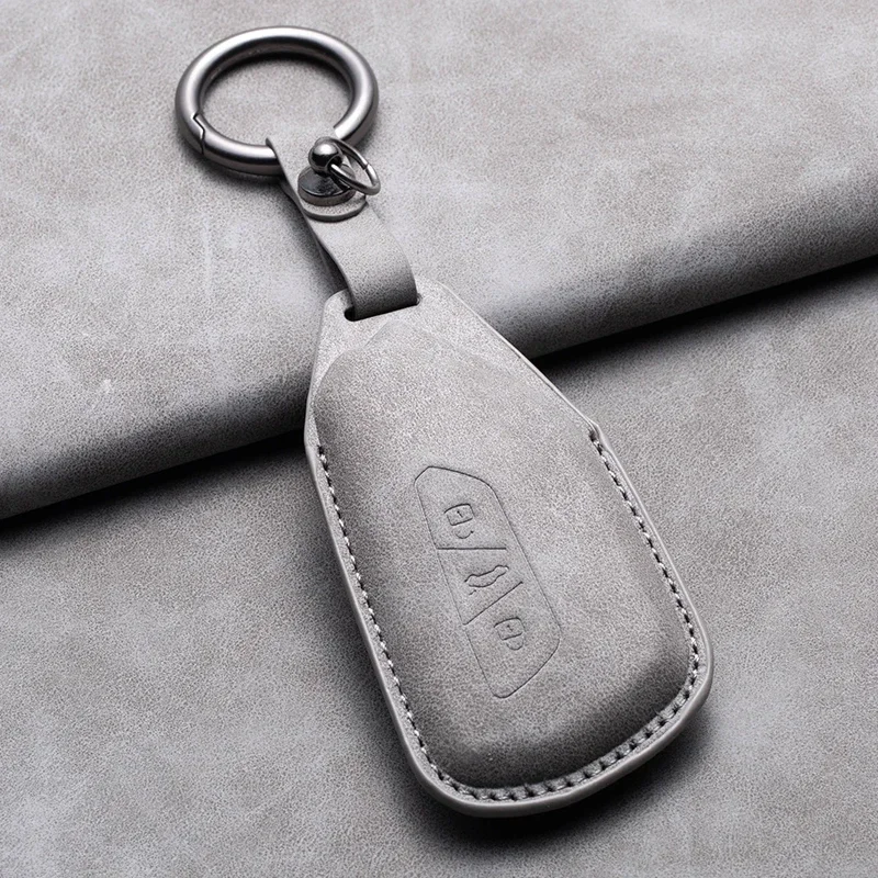 Leather High-quality Car Key Case Cover Full Fob For VW Volkswagen Polo Tiguan Passat B5 B6 B7 Golf 4 5 6 MK6 Jetta Lavida