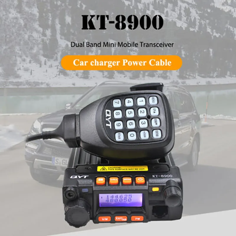 QYT KT-8900 25W High Power Dual band 136-174&400-480MHz Mini Amateur mobile Radio walkie talkie UV Transceiver