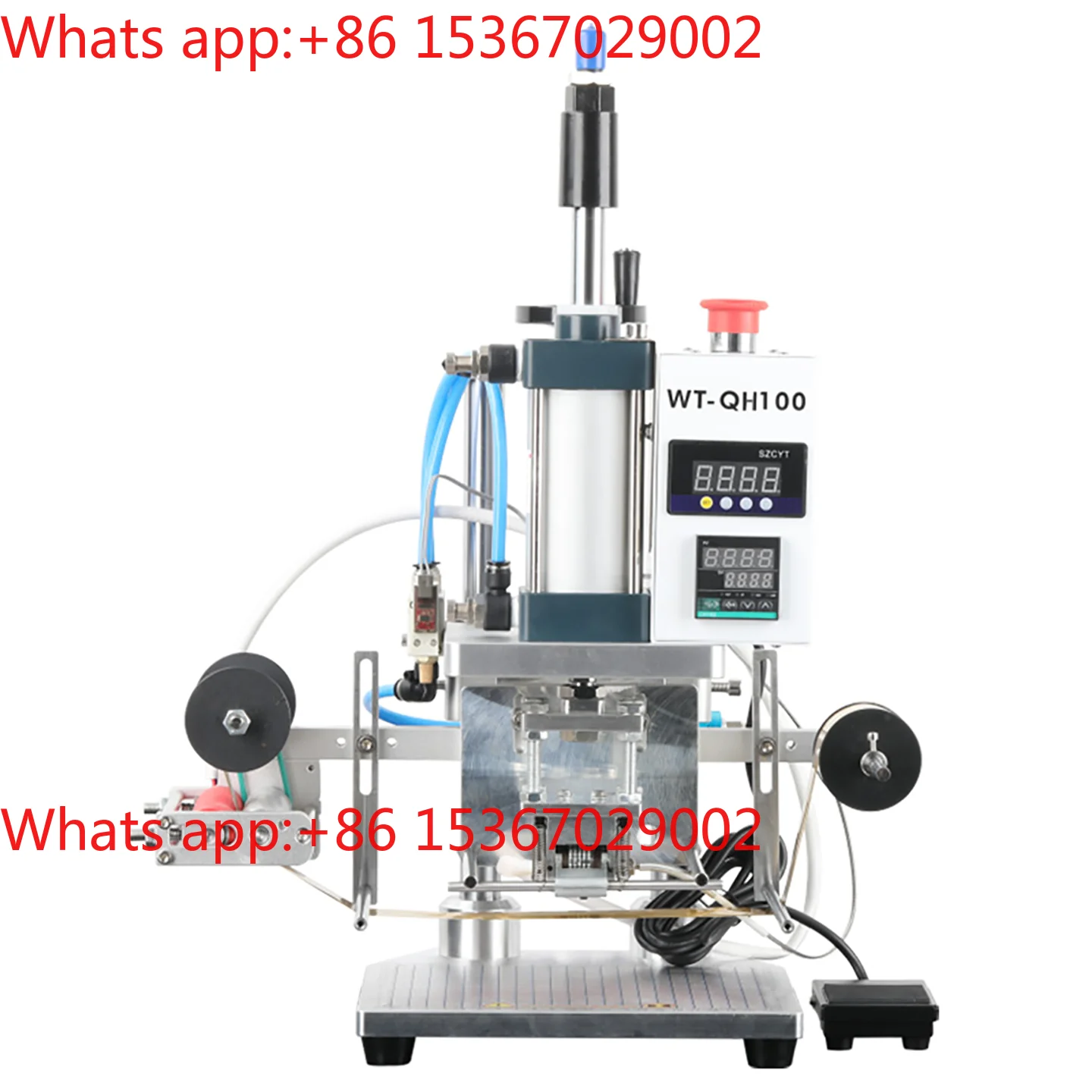 No. Pneumatic paper PVC plastic ironing machine Coded serial number Automatic number jumping hot stamping machine