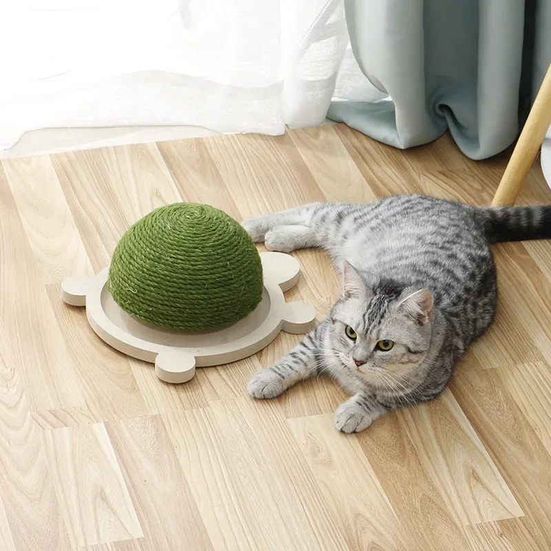 Pet cat toy turntable turtle cat claw ball rolling ball cat claw board dual-purpose