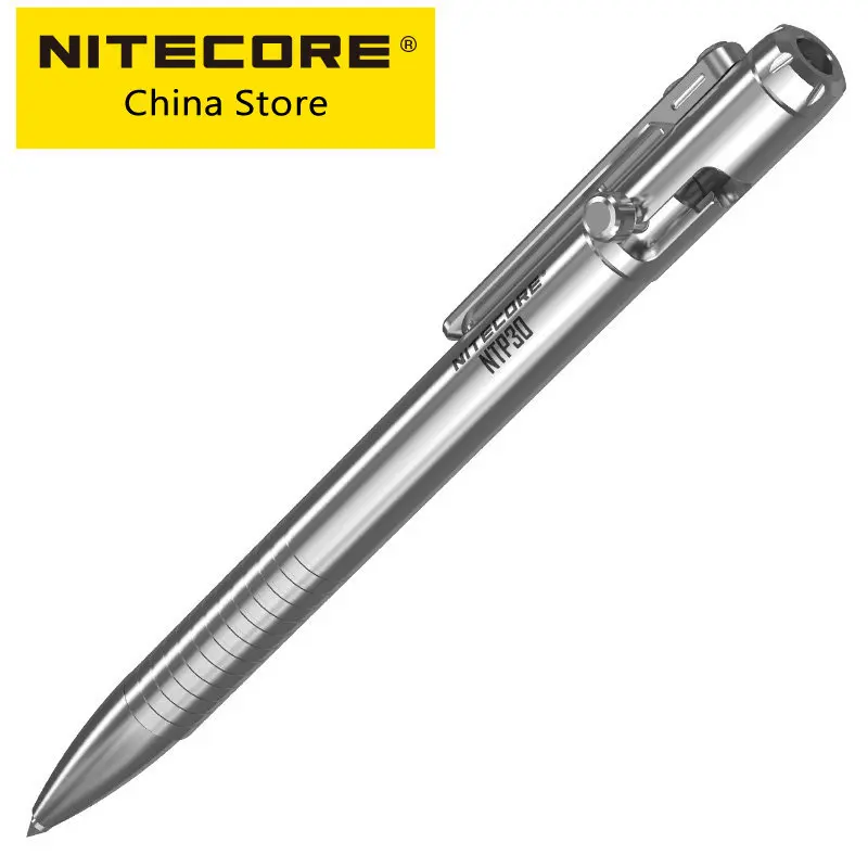 NITECORE NTP30 Titanium Alloy Tactical Pen Self Defense Personal EDC  Survival Writing Emergency Glass Breaker Multipurpose