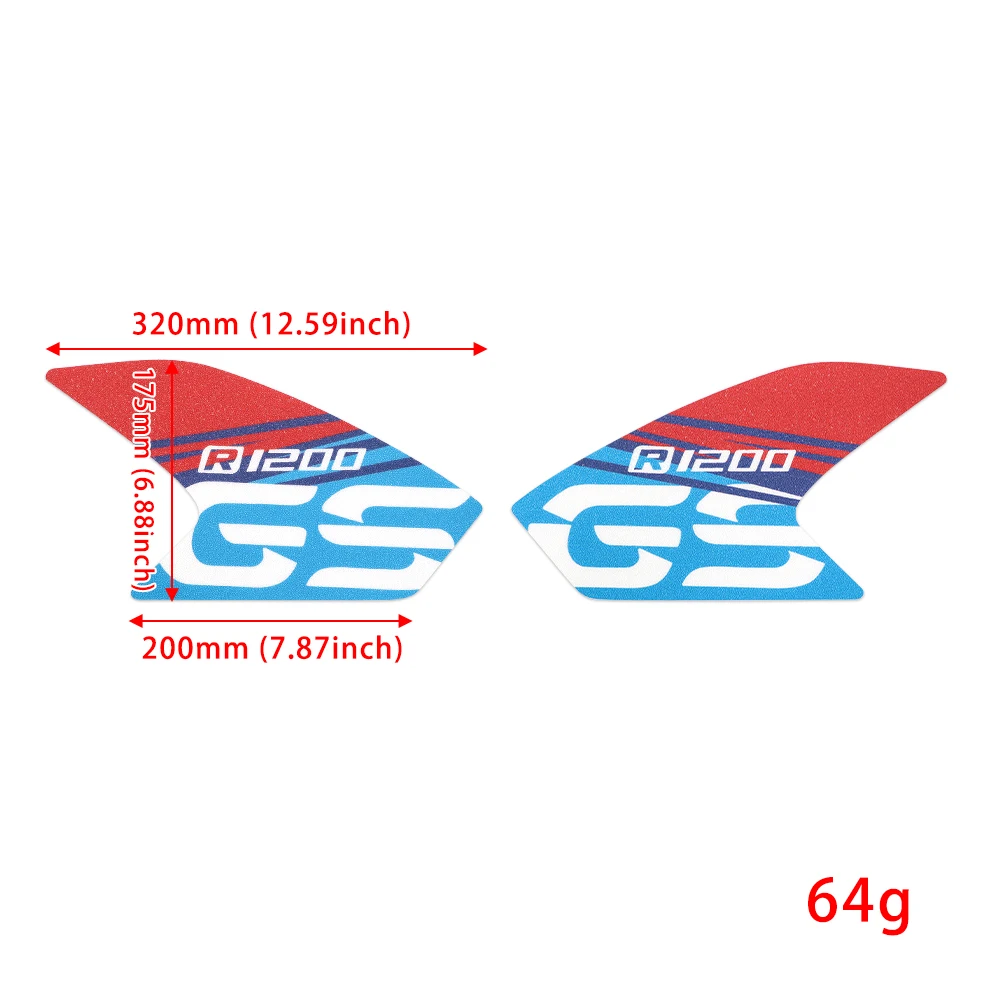 دراجة نارية خزان الوقود وسادة ملصق لسيارات BMW R1200GS R1200 GS R 1200 GS 2013-2017 دراجة نارية متجمد الجانب الركبة حماية ملصقات #5