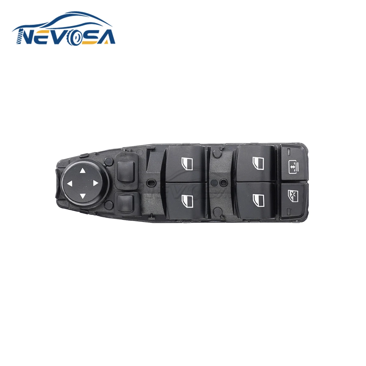 NEVOSA-Interruptor lateral do elevador da janela do motorista, botão de controle mestre, apto para BMW 5, Série 6, F06, F07, F10, F11, X3, F25, 61319241956, 61319241956