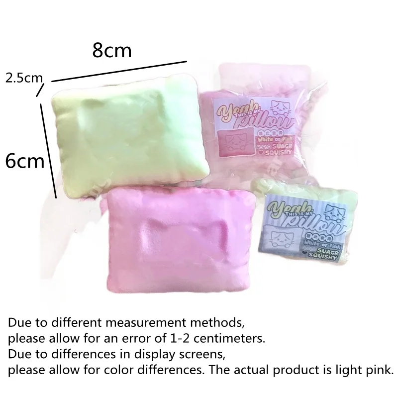 スクイーズ猫枕おもちゃ、ゆっくり戻るストレス解消感覚玩具、子供と大人のための不安解消スクイーズおもちゃ、ソフトトイ