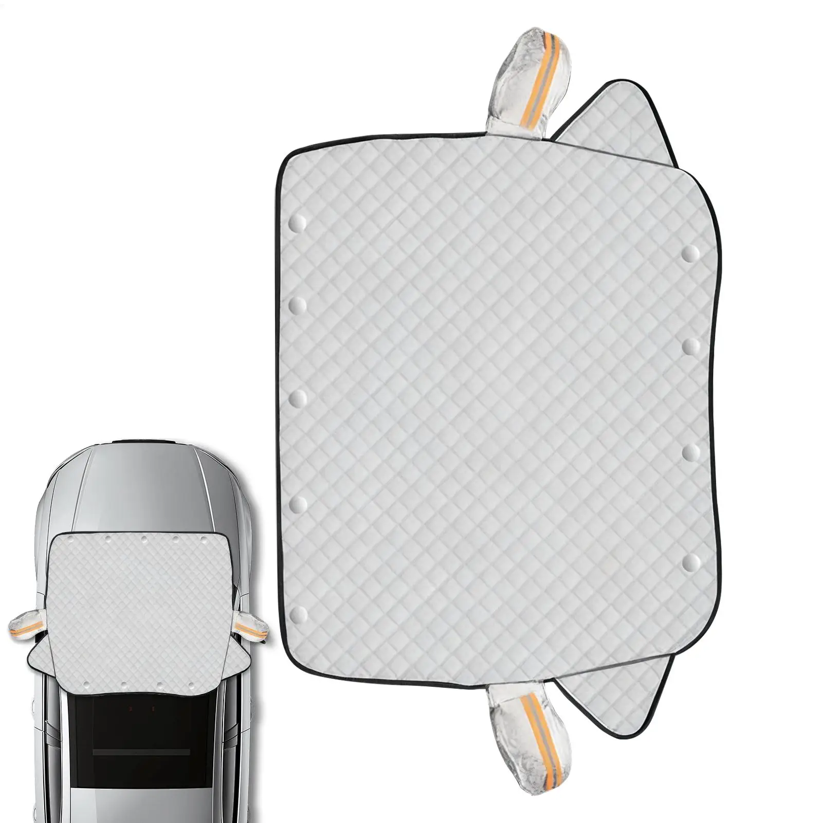 

3-Layer Magnetic Car Windshield Cover Car Front Windshield Snow Cover Universal Waterproof Winter Windshield Covers