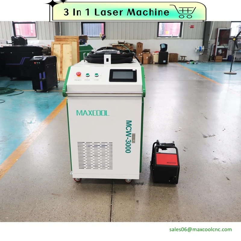 3000Watt 3 In 1 Laser Welder Cutter Aluminum Welding And Cutting 3000W Laser Cleaning machine For Metal