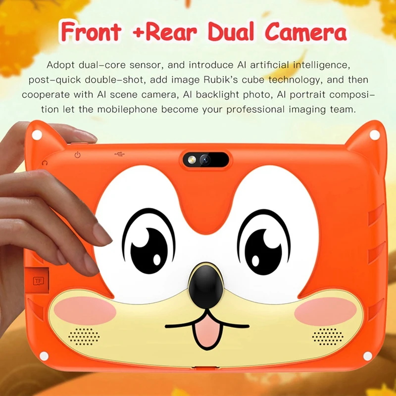 7-дюймовый детский планшет, Wi-Fi 5G, аккумулятор 4000 мАч, двойная камера, детский подарок, детское программное обеспечение, вилка европейского стандарта