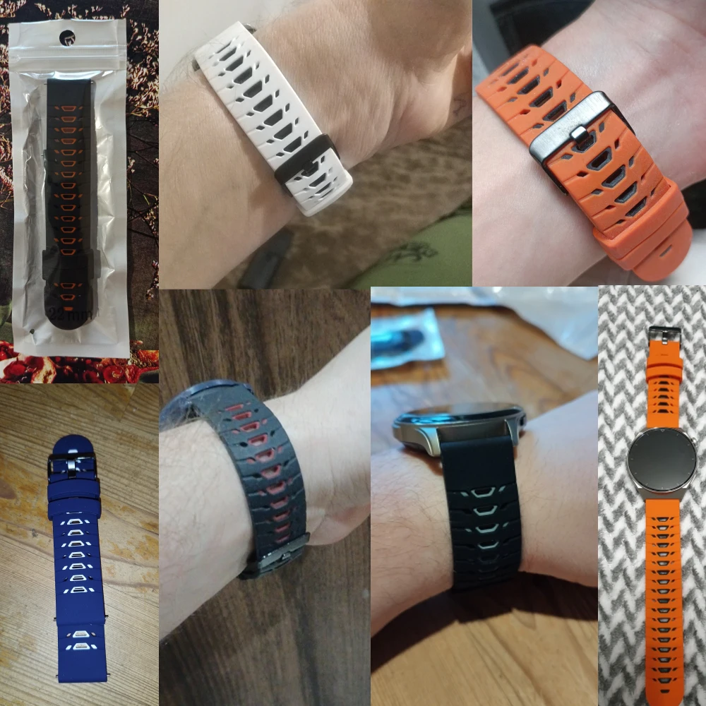 22mm Silicone Watch Strap For Huawei Watch 4 Pro Sport Band Bracelet For Huawei GT 4 GT4 46mm GT3 GT2 GT 3 2 Pro 46mm Watchband