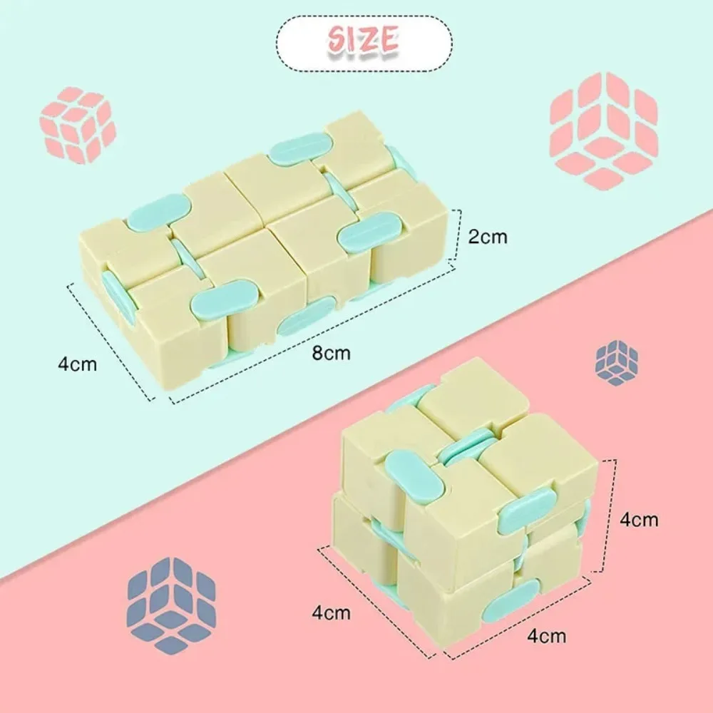 Cubo infinito para aliviar la ansiedad y el estrés, rompecabezas creativo, juguetes educativos para niños, favores de bolsillo/fiesta