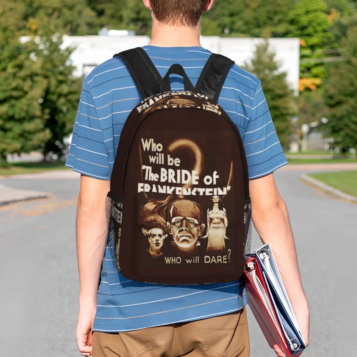 Bride Of Frankenstein Poster-Rucksack, Studenten-Büchertasche, Jungen- und Mädchen-Schultasche, Laptop-Umhängetaschen