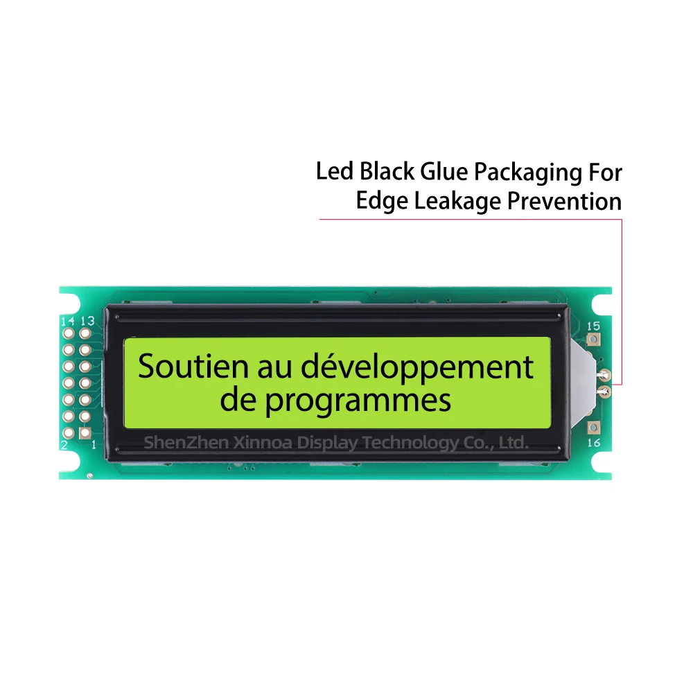 Industrial Grade Display Screen 02*16 LCD 14PIN 85X30MM Green Green Light Black Letters European 1602H Character LCD Module