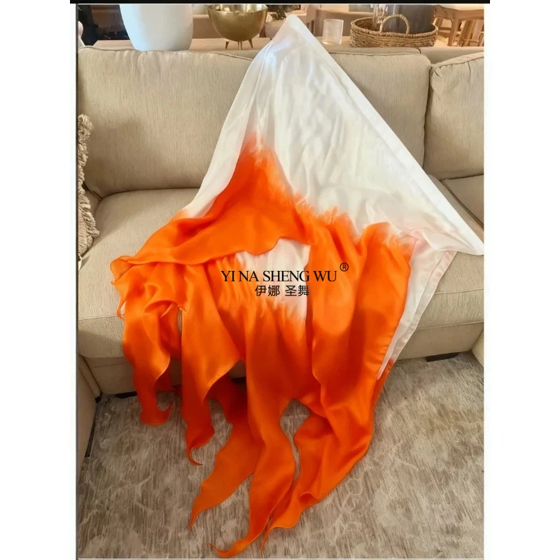 Bandeiras flexíveis de adoração de dança de louvor propético, andorinha de igreja, bandeira de cauda de 3 camadas, streamer de seda real, retângulo, bandeiras de ministério de dança