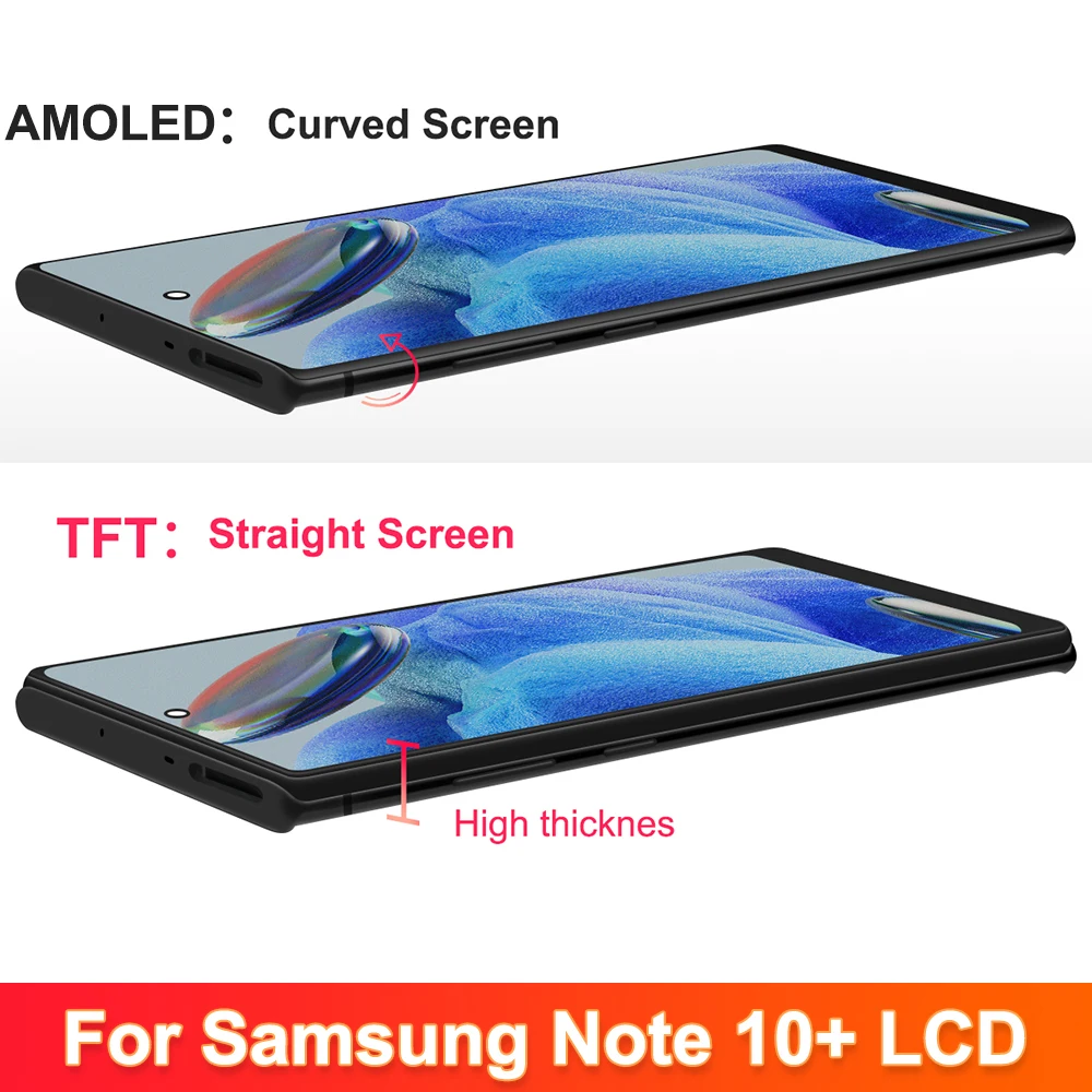 100% tested Screen For Samsung Galaxy Note 10 plus N975 N976 Note 10+ Display Touch Screen Digitizer Assembly Replacement