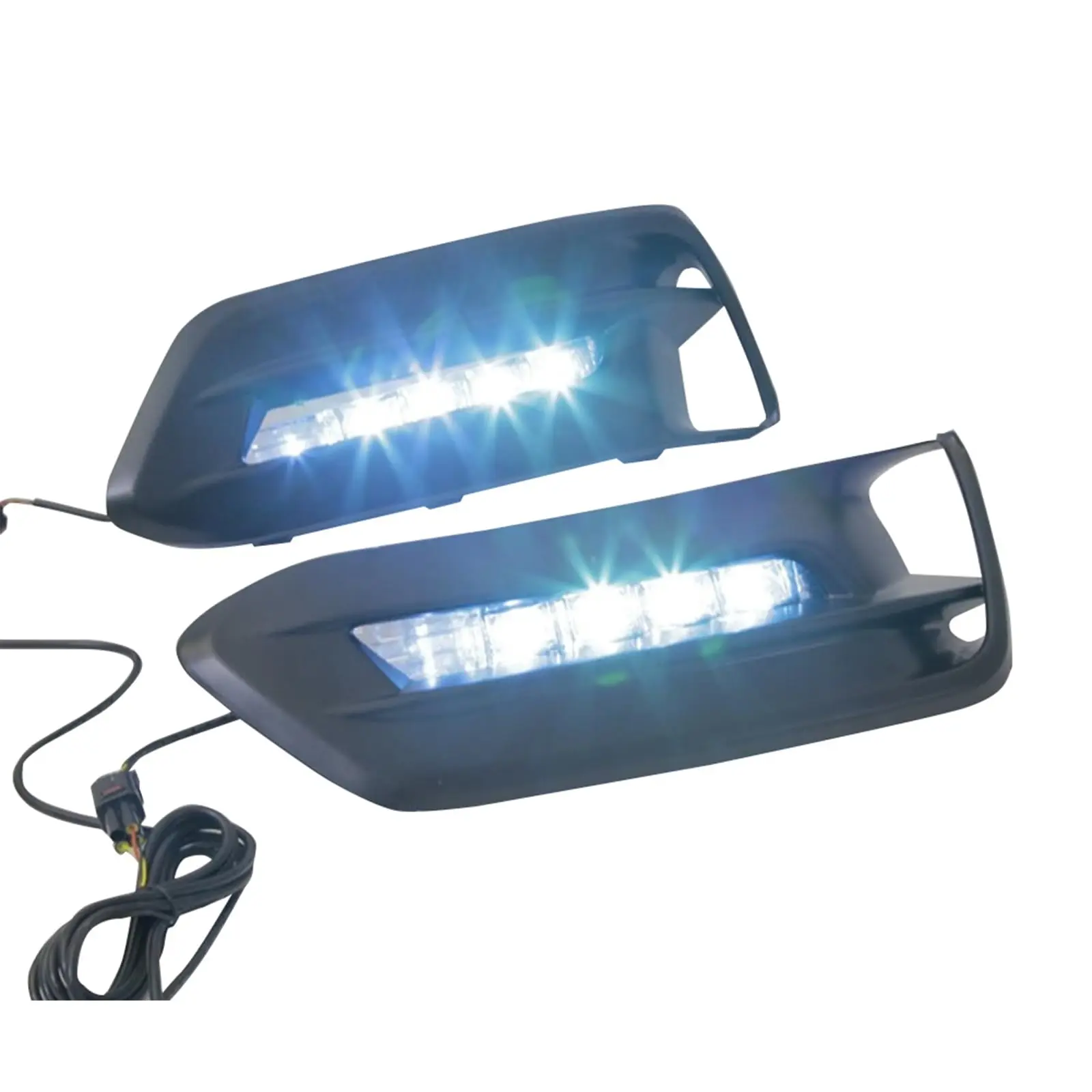 Switchback Dynamic LED Daytime Running Light for AutoBrand Accord 2018-2021 – White DRL, Amber Turn Gauge, Blue Low Beam, Front Bumper Fog Lamp Assembly
