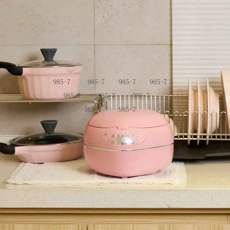 220V 300W Heart-Shaped Rice Cooker, 1.8L Smart Home Cooker for Porridge & Cake Making
