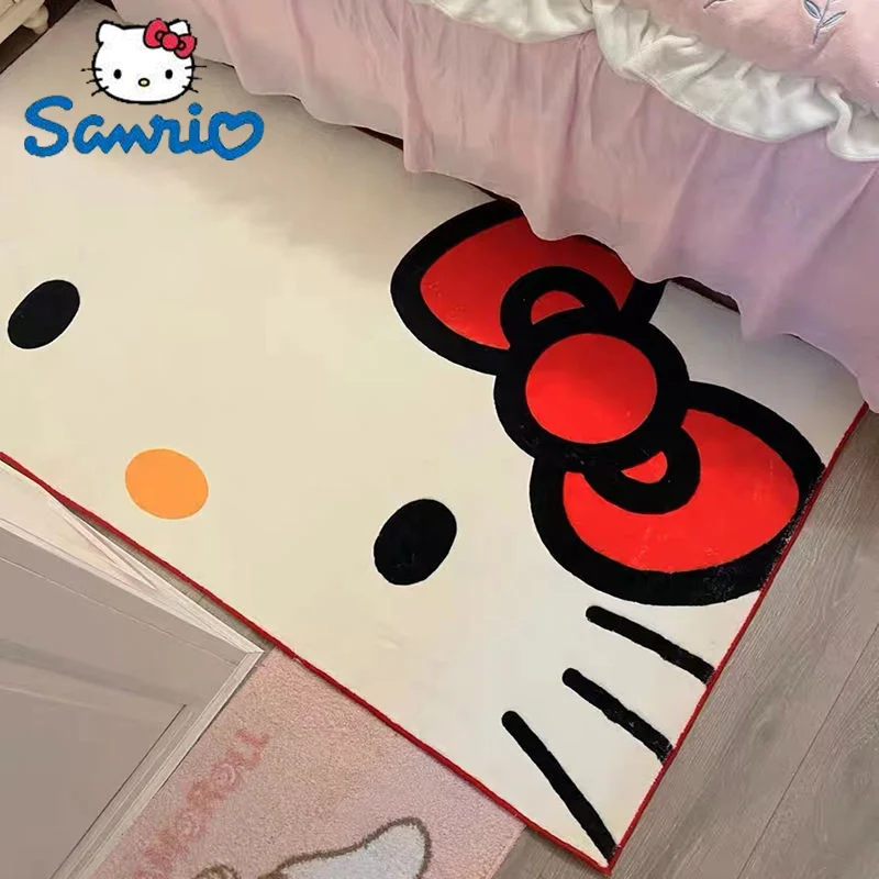 

Sanrio Kawaii Hello Kitty Carpet Large Size Home Soft Fur Rugs Children Girls Bedroom Living Room Floor Mat Cartoon Plushie Toy