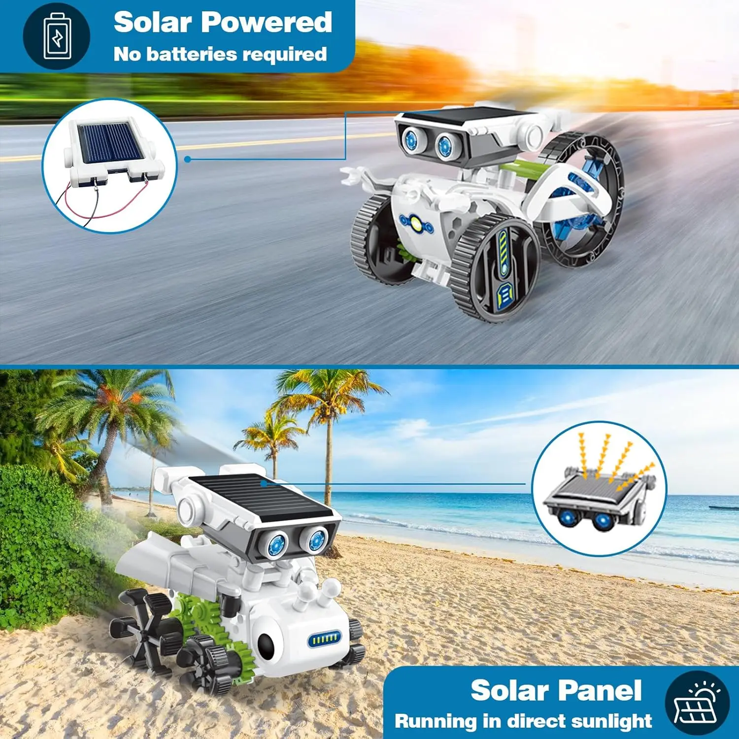 12 In 1 Solar Powered Robot Self-Assembly Science And Education Manual DIY Assembly Building Blocks Children\'s Puzzle Toys