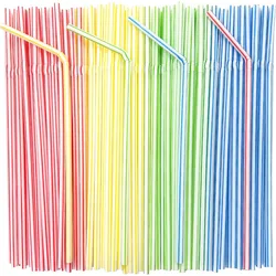 Multicolor Drinking Straws rietjes Milk Tea Bar Party Wedding Kitchen Home Accessories Beverage Black Straw Wholesale