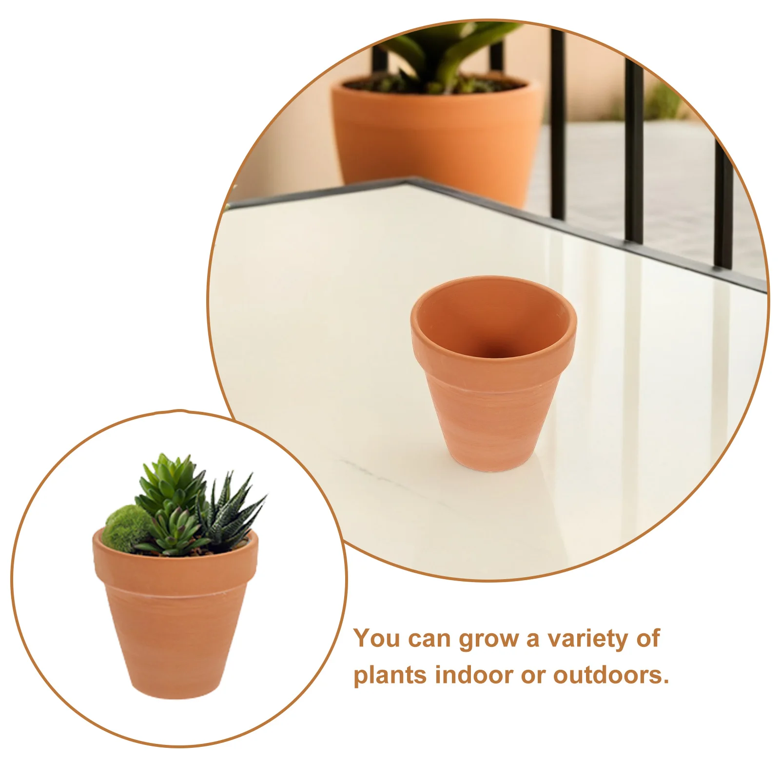 20pcs 3cm Mini Red Terracotta Plant Pots Flower Pot Small Plant Pots Miniature Clay Flowerpots With Drainage Holes