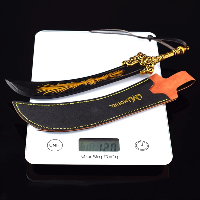 Periféricos de juego Eldenn de 22cm/8,66 pulgadas, espada estranguladora de estrellas, modelos de armas de Metal, espada de juguete, cuchillo Katana, adornos artesanales, regalos para niños